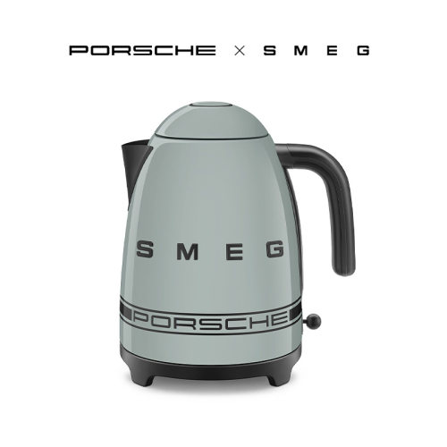 Porsche×SMEG设计联名款KLF03欧式复古家用自动断电不锈钢电水壶