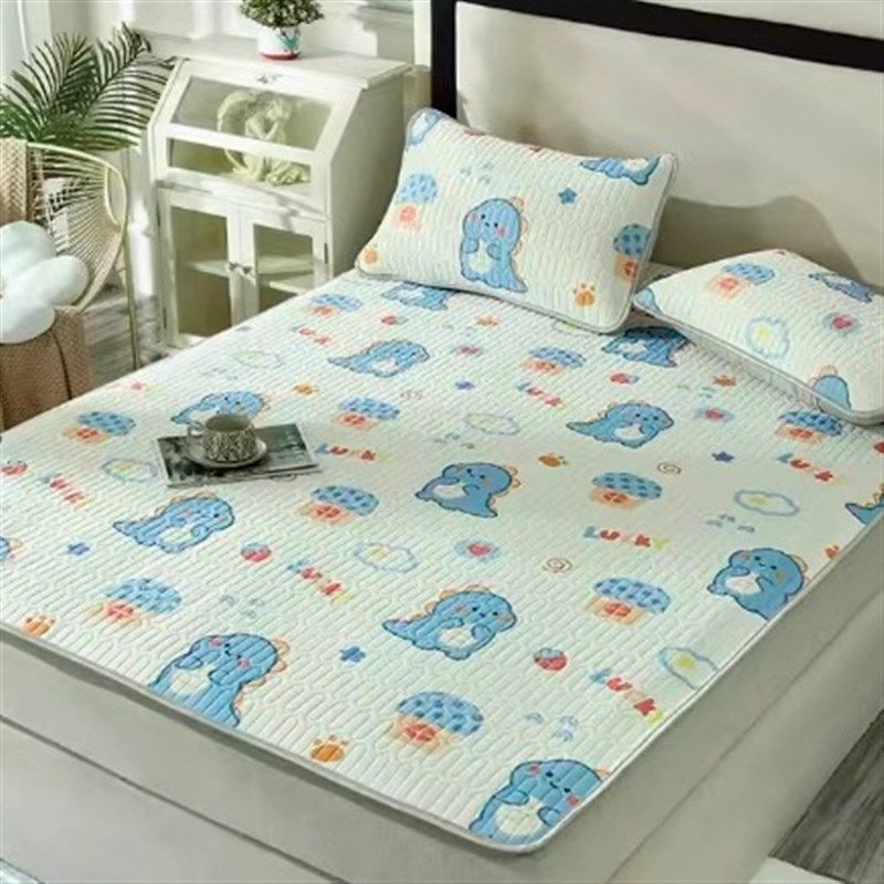 优选2024新款乳胶凉席三件套可水洗1.8米空调席冰丝凉感FN1