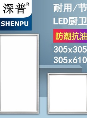 优选305x305x610适用于品格集成吊顶灯铝扣板集成吊顶厨卫嵌入式l