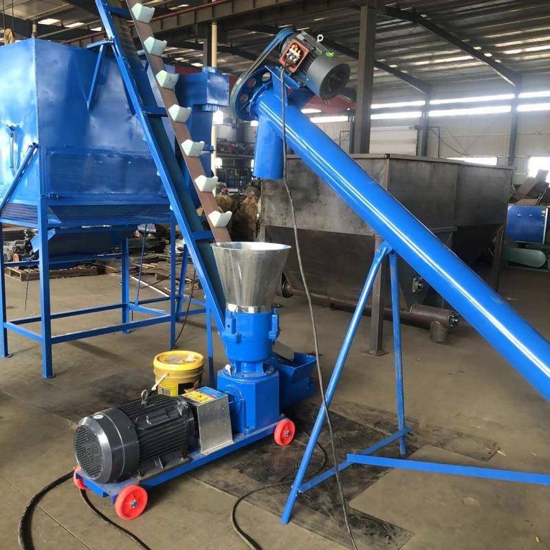 家禽麦麸饲料颗粒机小白鼠仓鼠私聊颗粒机20马力柴油机饲料机