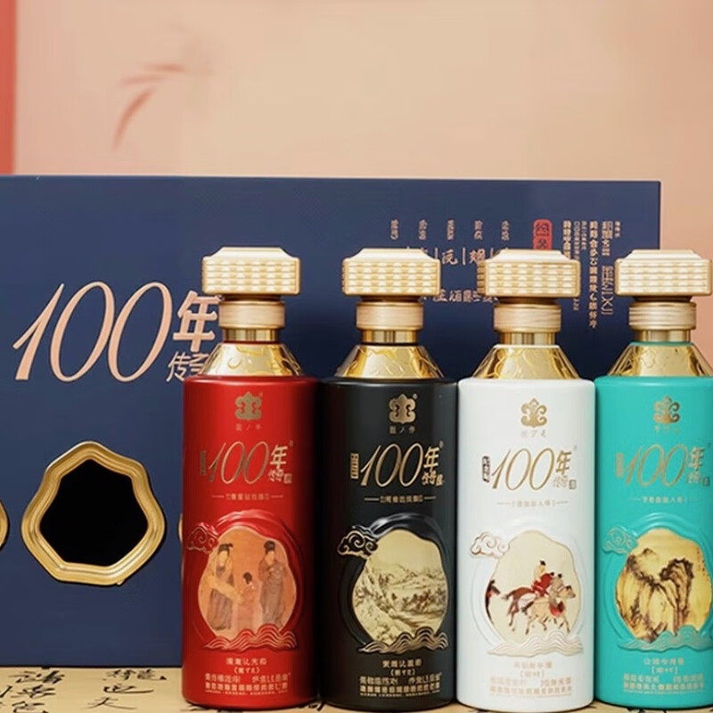 100年传奇酒 唐宋元明清 礼盒装 53度 500mL 5瓶