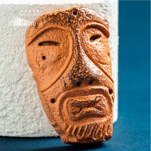 河北博物院文创人面陶面具文创冰箱贴 有趣搞笑 好玩好物朋友礼物