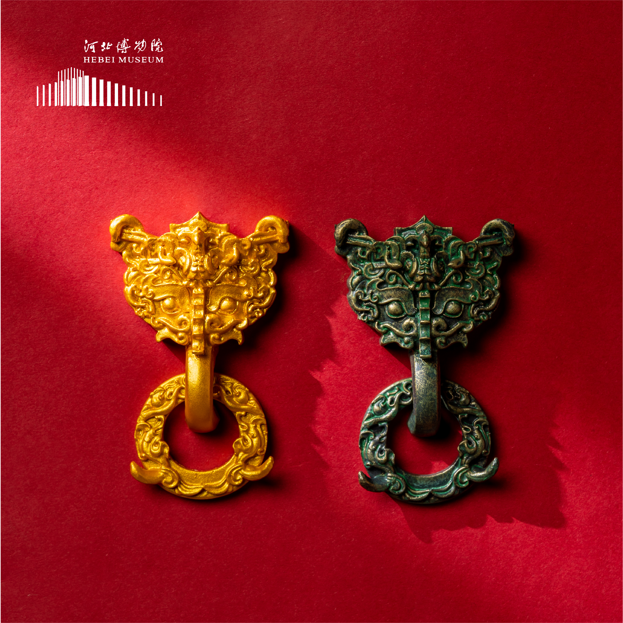 河北博物院文创战国瑰宝礼盒铺首铁足铜鼎树脂冰箱贴伴手礼盒套装