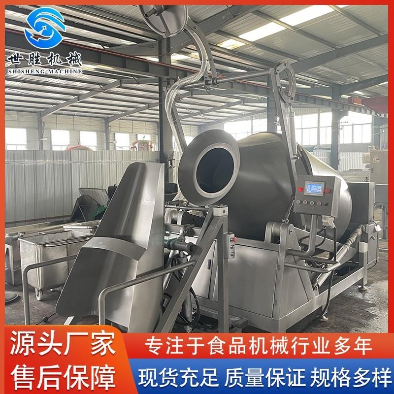 呼吸变频液压式真空滚揉机 鸡胸肉快速腌制入味机自动上料