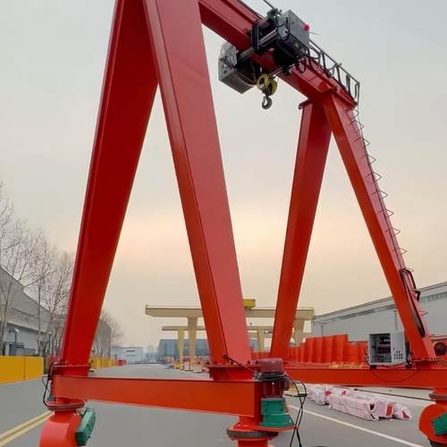 门式轮胎吊起重机重型搬运双主梁液压驱动轮胎式搬运机龙门吊