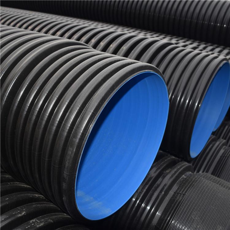 HDPE双壁波纹管300大口径排污管道pe波纹管