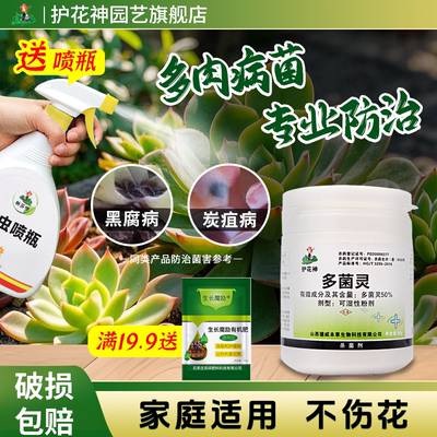 护花神多菌灵生根粉杀菌剂花卉植物多肉专用黑斑白粉月季花病虫害