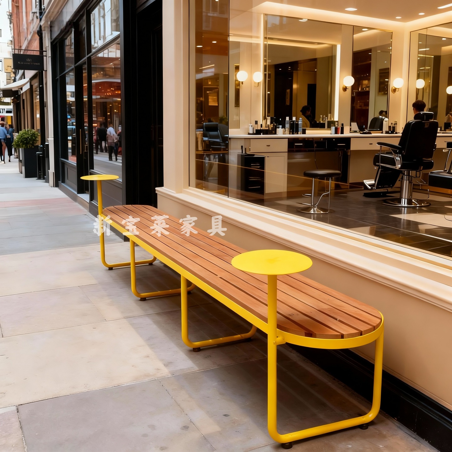 防雨防水网红休闲长椅定制