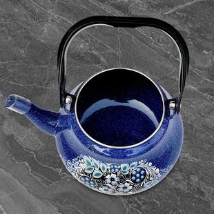 珐琅搪瓷茶壶怀旧泡茶壶饭店餐馆家用凉水壶茶水壶功夫茶壶烧水壶