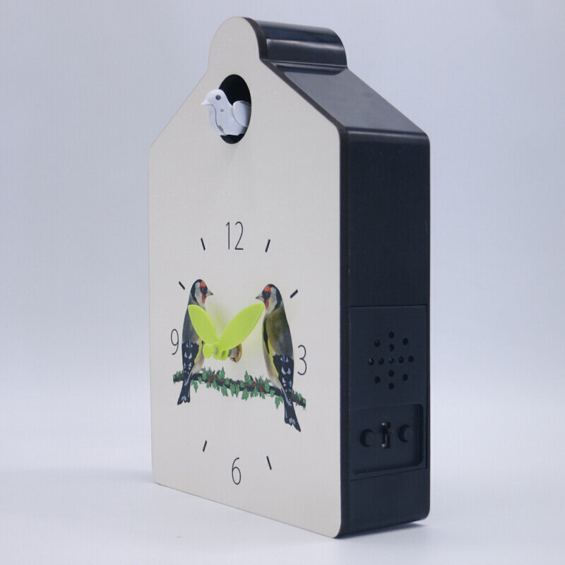 新款整点布谷鸟报时客厅挂钟 咕咕鸟叫声办公室台钟