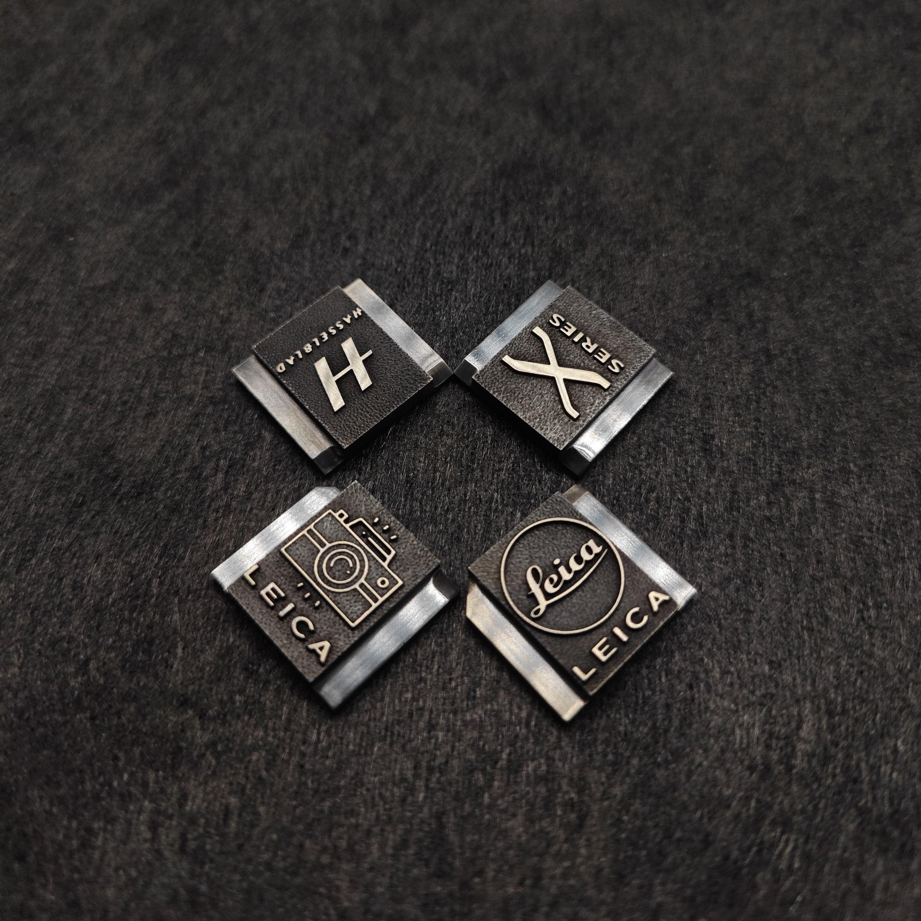 浮雕相机热靴盖标志系列适用于富士哈苏徕卡相机通用防尘盖铜配件