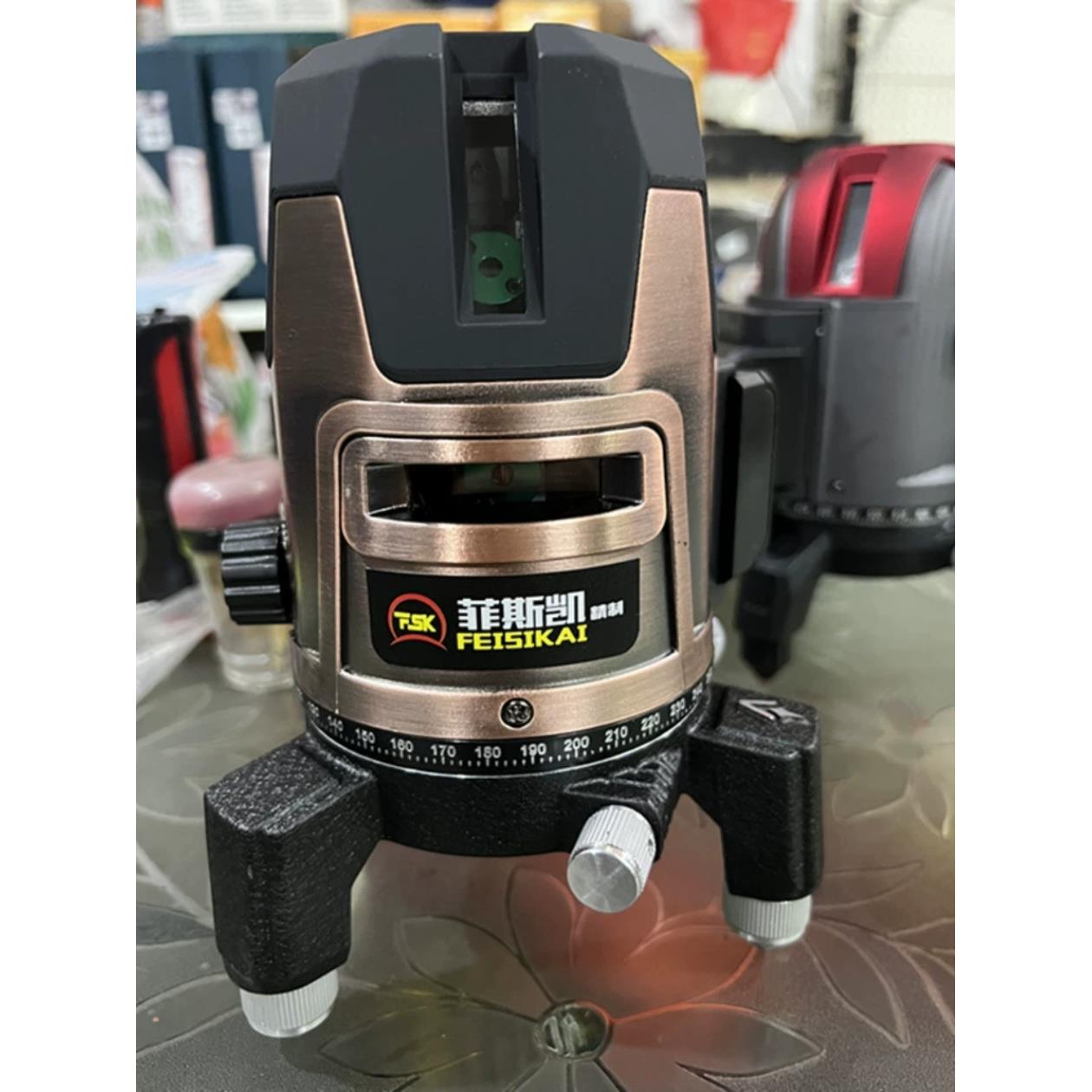 菲斯凯户外水平仪绿光 2/3/5XA高精度超亮红外线激光投线仪水准仪