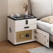 实木智能床头柜保险柜一体简约现代多功能保险箱防盗收纳柜