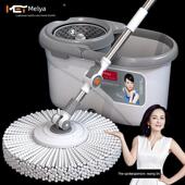 美尔雅旋转大拖把桶懒人墩布2023免手洗自动甩干家用干湿两用