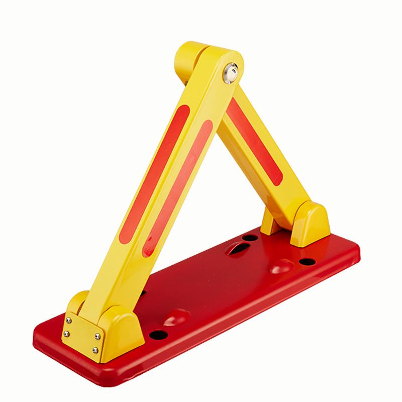 随然车位锁车位锁打孔加厚防撞固定三角汽车阻车器停车桩占位锁