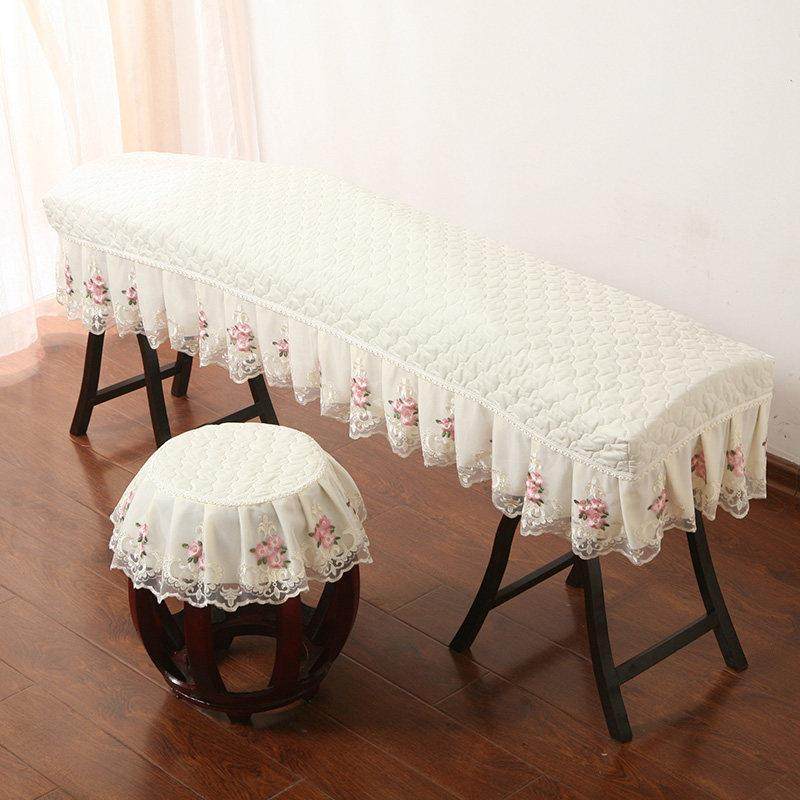 古筝罩防尘盖布加厚简约绣花加丝防滑古筝套琴披罩163cm古筝通用