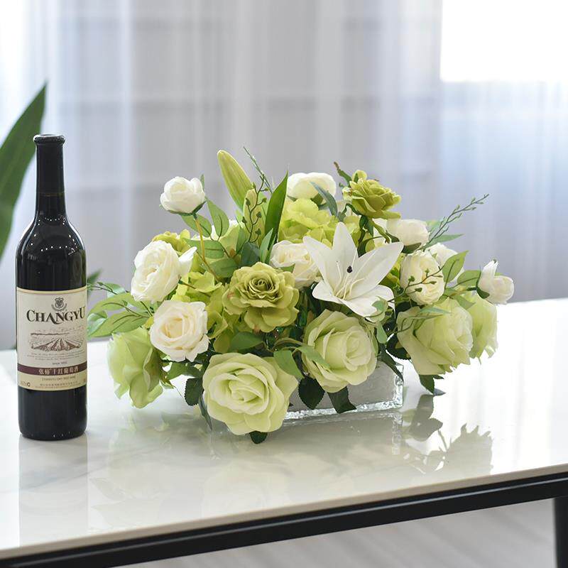 假花仿真花酒店餐桌花摆花餐厅宴会商务会议桌面装饰台花长桌摆件