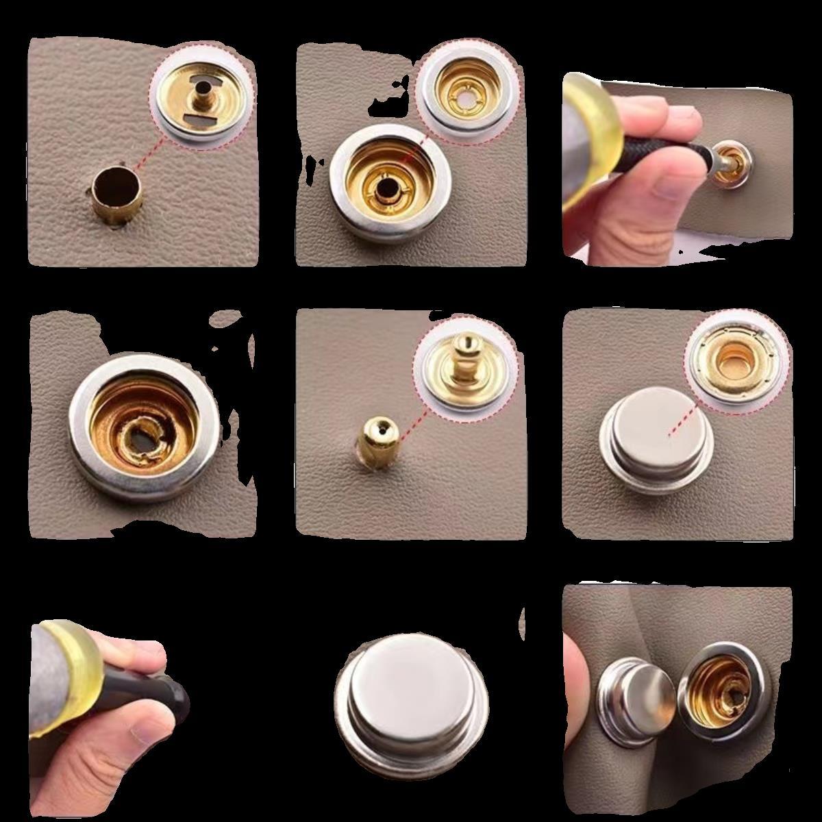 金属四合扣按扣501/503免缝羽绒服外套窗帘子母暗扣圆形扣子纽扣