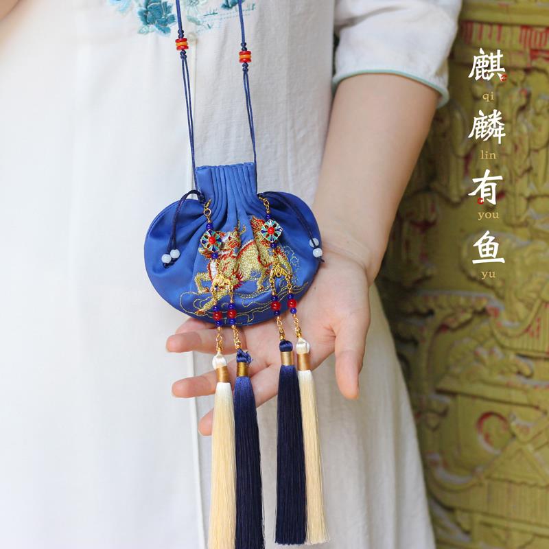 刺绣香囊古风随身枕边助眠安神香包汽车挂件车载挂饰汉服腰间配饰