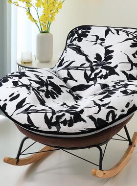 摇椅坐垫盖布懒人躺椅垫雪尼尔网红龙虾椅垫套罩单个椅子替换套罩