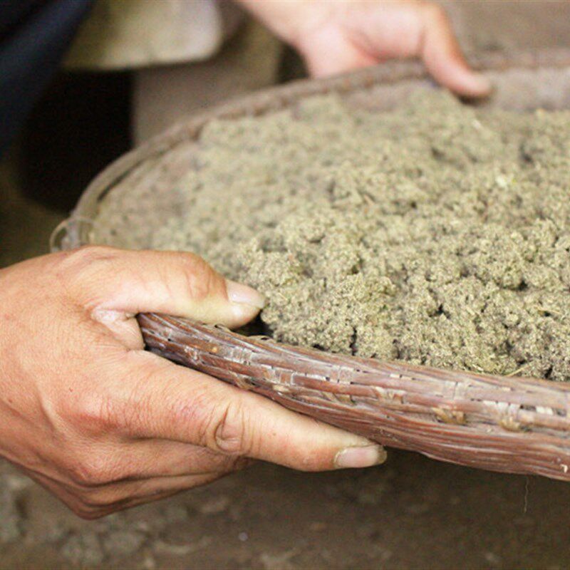 蕲春古艾 纯手h工古法制作石臼蕲艾绒250g /可做艾条/肚兜/艾绒垫图片