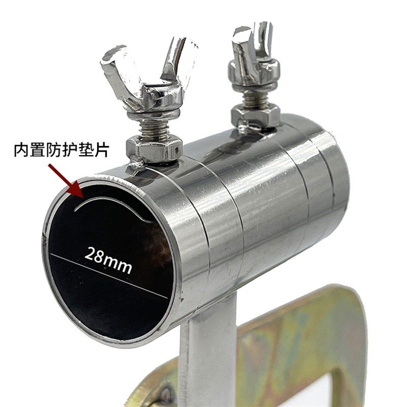 遮阳伞支撑伞架手l筏竿桥钓栏杆鱼排网箱筏钓雨伞夹固定支架渔具