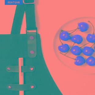 帆布围裙防泼水男女家用服务员厨房餐厅G理发花店咖啡印字定制log