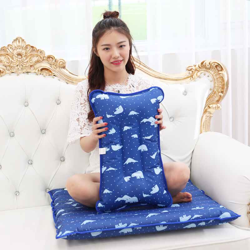 冰枕冰垫组合午睡冰枕头办公室A椅垫靠垫汽车坐垫夏季降温凉垫水