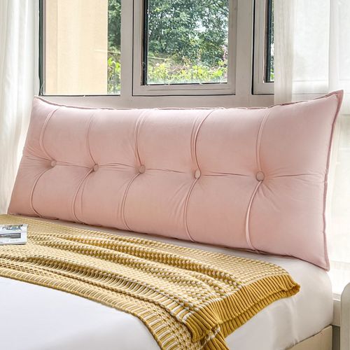 气质时尚床头靠垫新款防撞软垫靠枕床上护腰大靠S背榻榻米软包拆