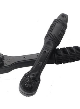 二合一钻夹头f钥匙扳手 黑色双向快速棘轮扳手 两头双用扳手 加硬