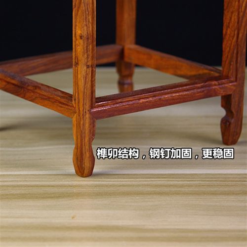 花梨木小花架底座客厅玄关装饰木架F子花瓶奇石摆件盆景底座木垫