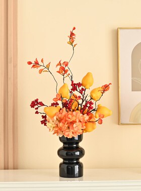 牡丹仿真花花束绣球蝴蝶兰拍摄道具客厅装饰O摆件餐桌摆设假花绢