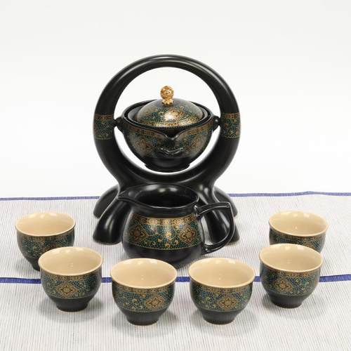 懒人自动茶具功夫套装陶瓷家用防烫创意茶壶茶海茶杯盖子翻转出水