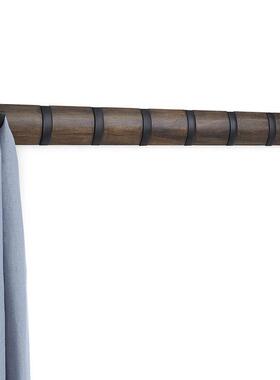 umbra装饰挂钩创意墙面挂衣钩玄关卧室实木衣帽钩壁挂墙壁挂包架