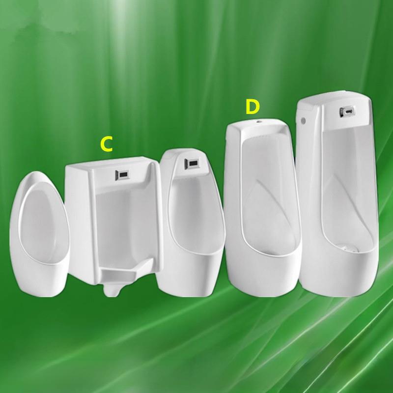 蒙娜丽莎壁挂式落地式自动感应小便池男士陶瓷小便池