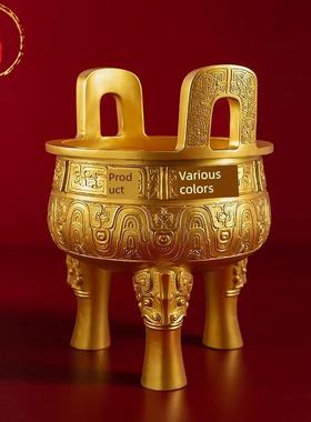 威弗列德铜工艺品饰品大型落地开业礼品大克鼎彷古青铜器客厅摆件