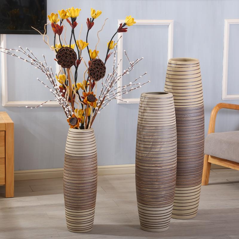 欧式客厅大号花瓶景德镇陶瓷落地大瓷瓶现代插花摆件装饰瓶摆设