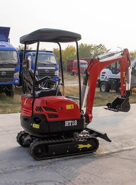 出口美国多属具配件挖掘机 1T1.8T Hydraulic crawler excavator