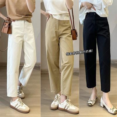 靓小靓【高货】特柔舒抗皱奶奶裤气质通勤立裁微弧九分裤免烫女裤