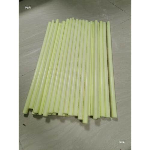 优力胶棒米白色料90度实心pu棒500mm长弹力牛筋弹性棒聚氨酯