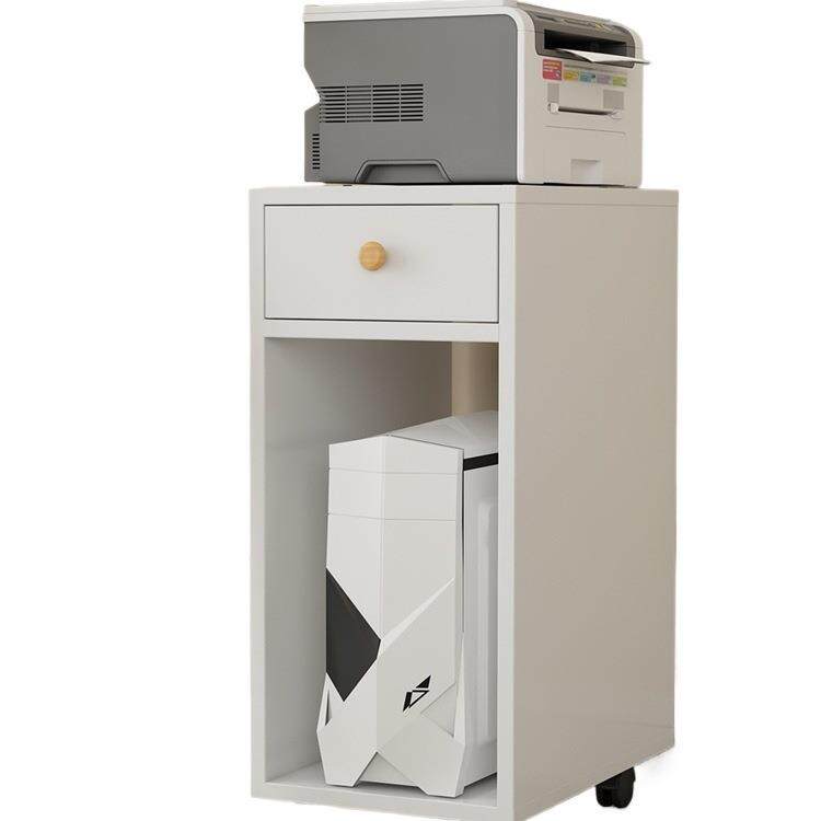 移动电脑主机柜木质办公室置物架台式机箱放置收纳架托打印机架子