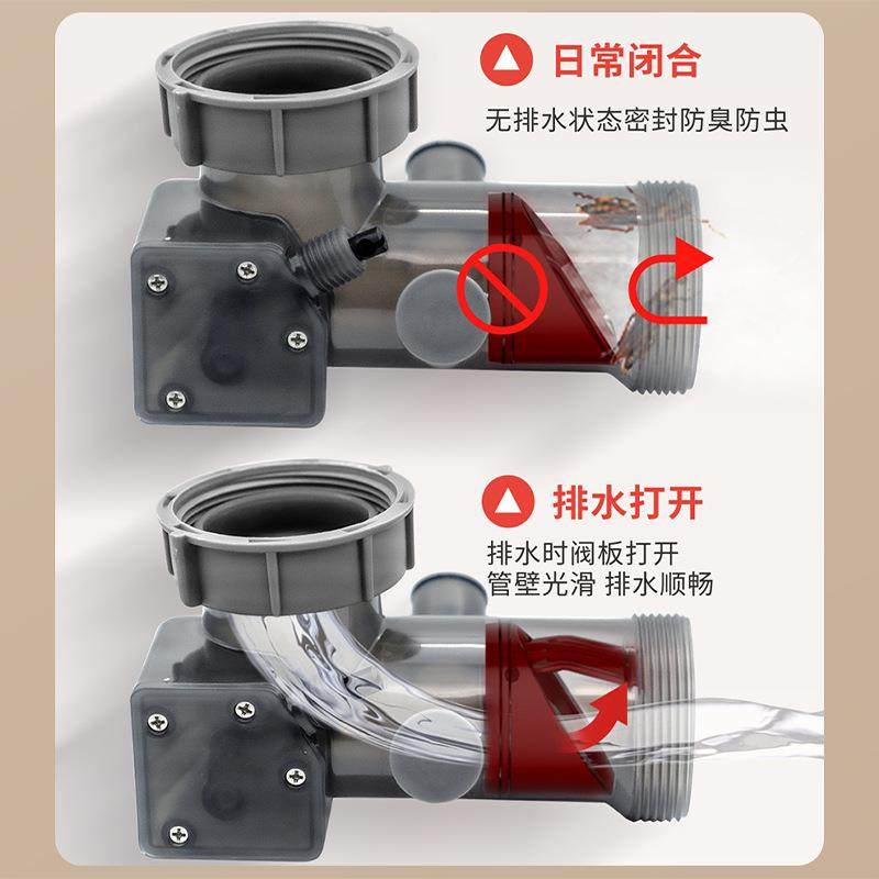 厨房水槽洗菜盆不锈钢台控下水器单槽水池下水管台面控制防臭下水,家装主材,下水器,淘宝优惠券,粉丝福利购,淘宝优惠卷