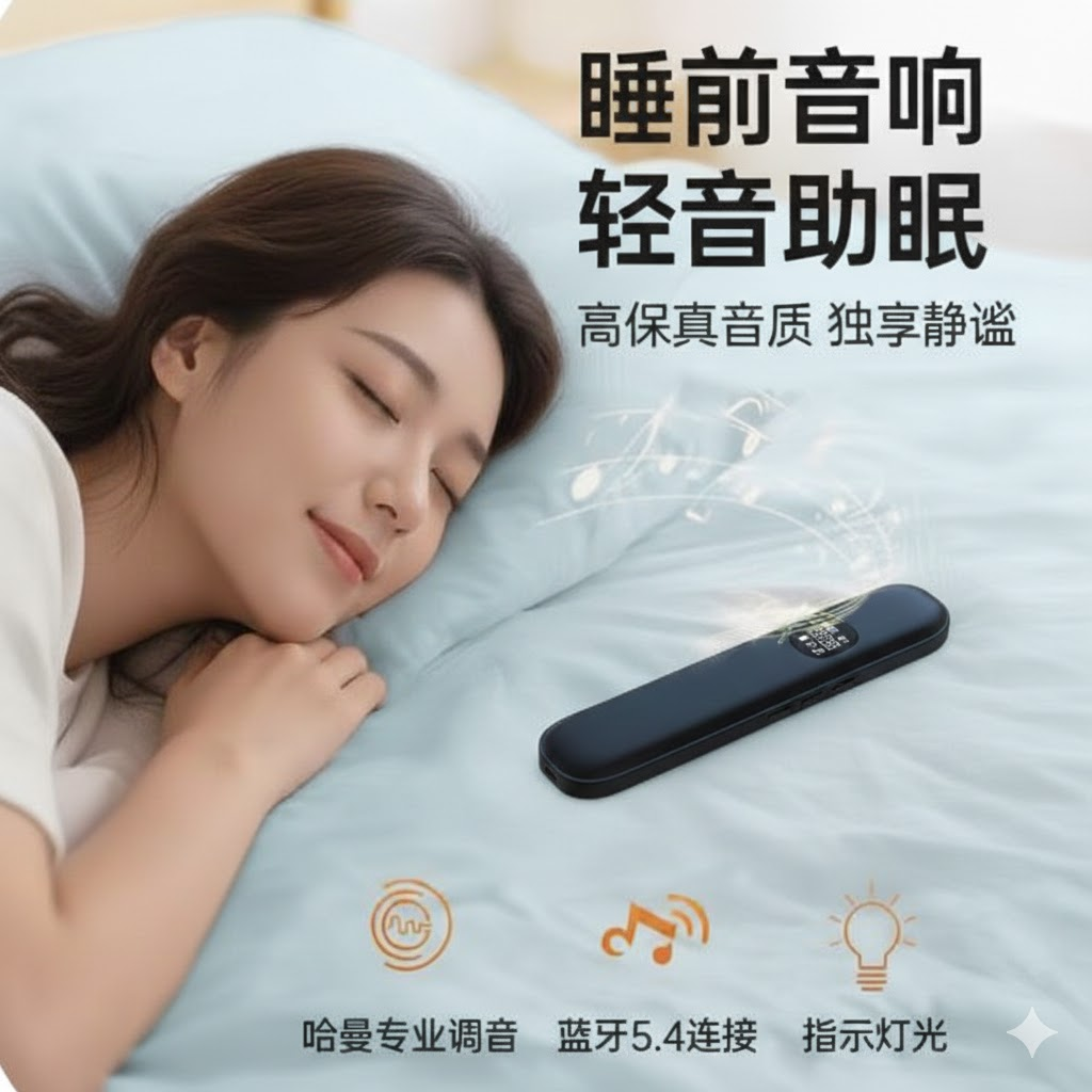 枕下蓝牙音响睡眠音质好枕头音响送礼情侣礼物骨传导助眠机音箱