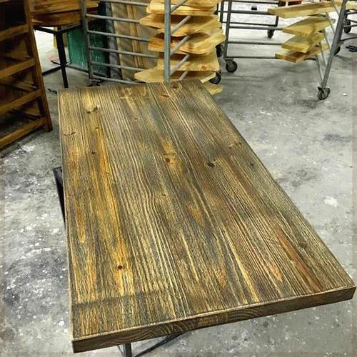 实木吧台榆木老定制长方形松木板办公桌工作台桌面电脑桌家用隔板