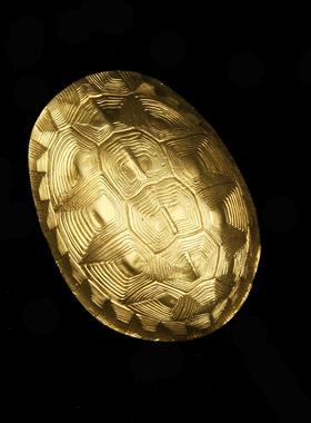 铜乌龟壳创意六摇卦铜钱用具龟甲六十四卦工具中式工艺品家居摆件