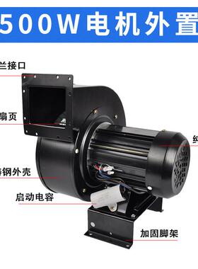 170FLJ5/7/8工频离心风机220V大功率500W气模拱门鼓风机380V