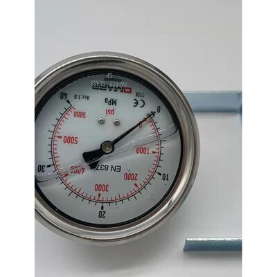 压力表DMASS德玛仕EN837-1德国MBB10U-400-1-ZZZ 100盘 轴向40MPA