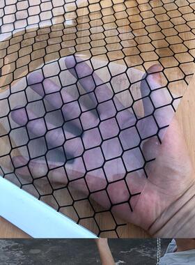 防静电透明卷帘黑色网格环保阻燃黑色无尘室pvc弹簧自动上升防水