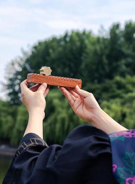 煦时｜MINI翻滚日历 木质台历 实木万年历 桌面摆件 创意礼物定制