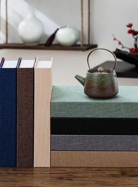 中式古典假书仿真书装饰书摆件拍照道具办公室客厅装饰品摆设麻布